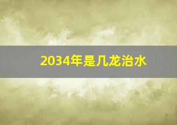 2034年是几龙治水