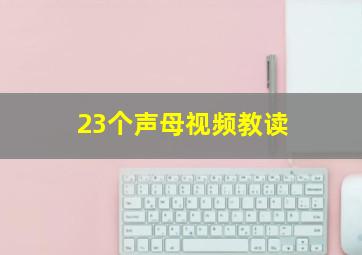 23个声母视频教读