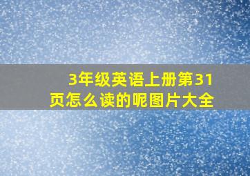 3年级英语上册第31页怎么读的呢图片大全