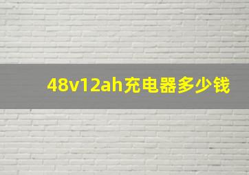 48v12ah充电器多少钱