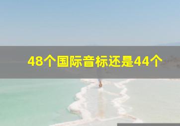 48个国际音标还是44个