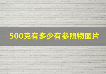 500克有多少有参照物图片