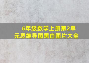 6年级数学上册第2单元思维导图黑白图片大全