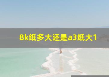 8k纸多大还是a3纸大1