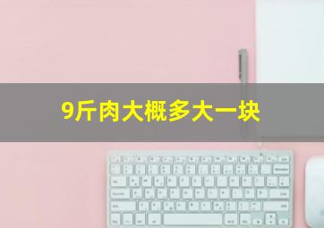 9斤肉大概多大一块