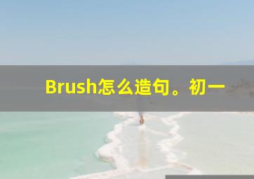 Brush怎么造句。初一