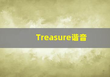 Treasure谐音