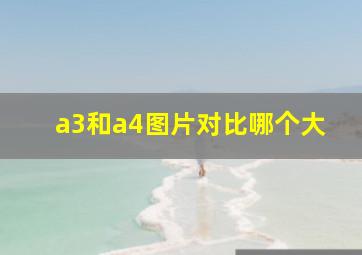 a3和a4图片对比哪个大