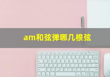 am和弦弹哪几根弦