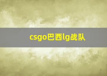 csgo巴西lg战队