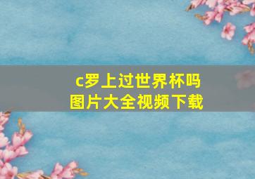 c罗上过世界杯吗图片大全视频下载