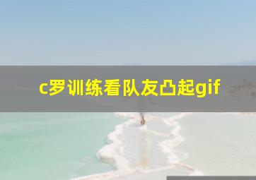 c罗训练看队友凸起gif