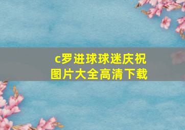 c罗进球球迷庆祝图片大全高清下载