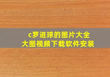 c罗进球的图片大全大图视频下载软件安装