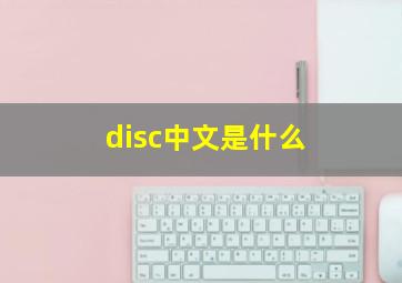 disc中文是什么