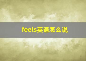 feels英语怎么说