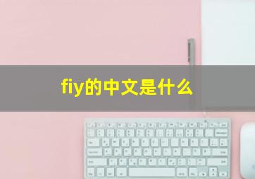 fiy的中文是什么