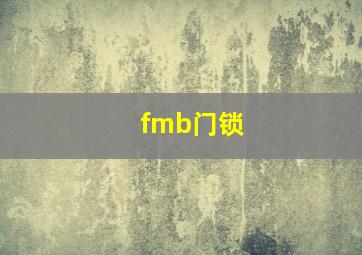 fmb门锁