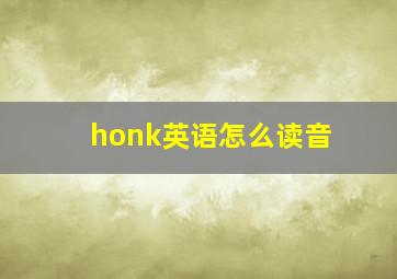 honk英语怎么读音