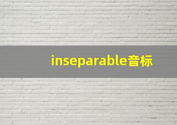 inseparable音标