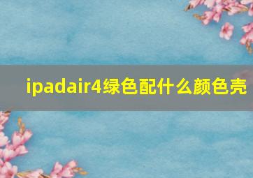 ipadair4绿色配什么颜色壳