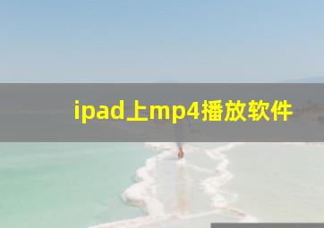 ipad上mp4播放软件