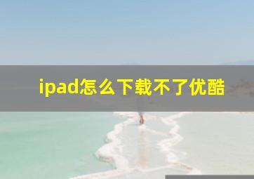 ipad怎么下载不了优酷