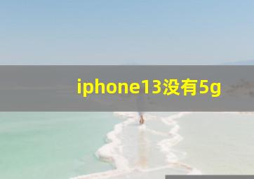 iphone13没有5g