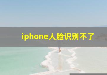 iphone人脸识别不了