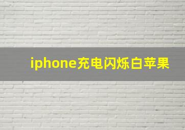 iphone充电闪烁白苹果