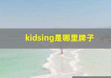 kidsing是哪里牌子