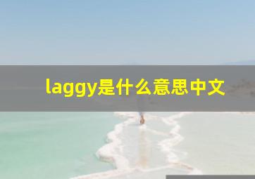 laggy是什么意思中文