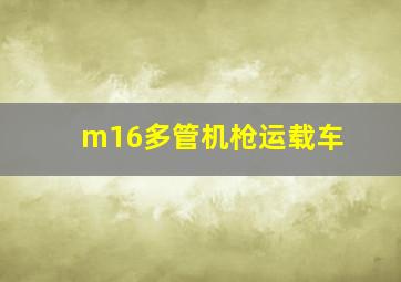 m16多管机枪运载车