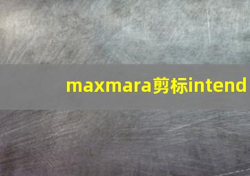 maxmara剪标intend