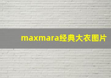 maxmara经典大衣图片