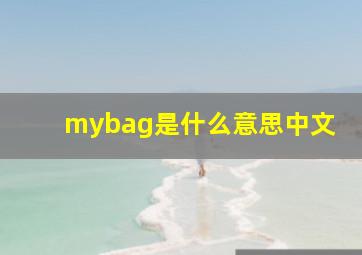 mybag是什么意思中文