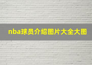 nba球员介绍图片大全大图