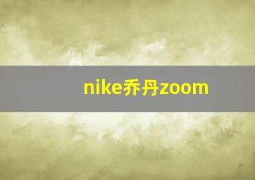 nike乔丹zoom