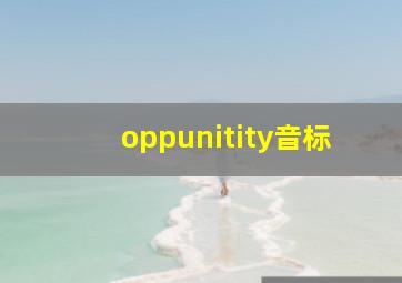 oppunitity音标