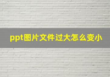 ppt图片文件过大怎么变小