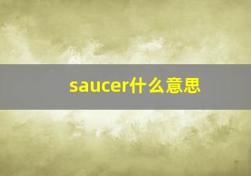 saucer什么意思