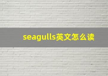 seagulls英文怎么读