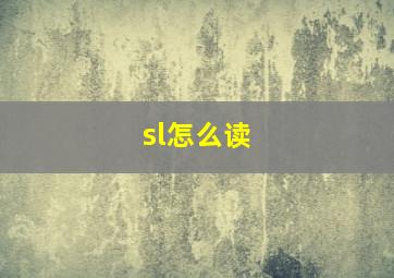 sl怎么读