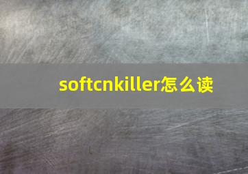 softcnkiller怎么读