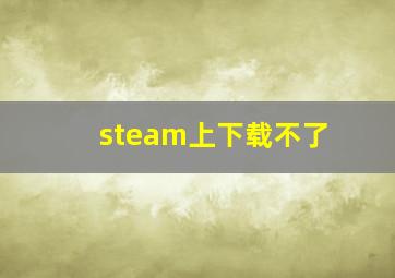 steam上下载不了