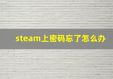 steam上密码忘了怎么办