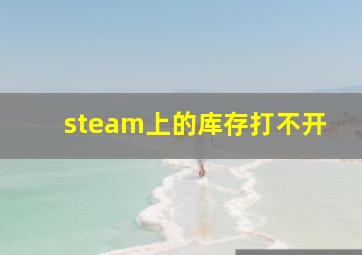 steam上的库存打不开