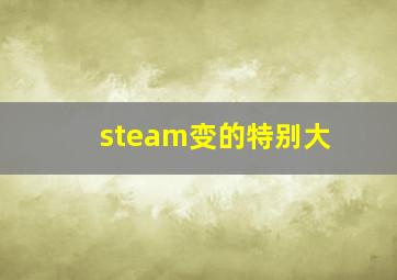 steam变的特别大