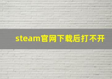 steam官网下载后打不开