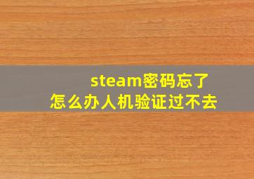 steam密码忘了怎么办人机验证过不去